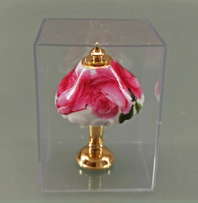9911088 Reutter Puppenstuben-Miniatur Porzellan Lampe Dekor Rose - Bild 1 von 2