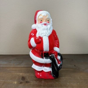 Molde soplado aerografiado de plástico Imperio de Papá Noel de Navidad 1968 vintage sin luz - Imagen 1 de 21