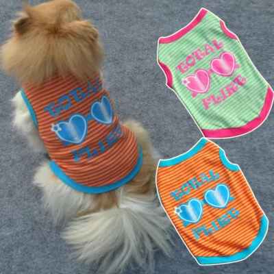 Cute Pet Dog Clothes Puppy T Shirt Clothing For Small Dogs Puppy Chihuahua Ves ! - Image 1 of 4