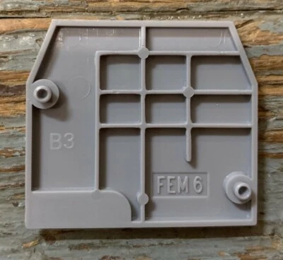 ENTRELEC FEM6 GRAY TERMINAL BLOCK ENDS LOT OF 7  - Image 1 of 4