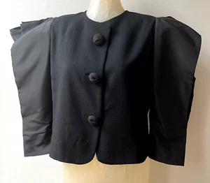 Vintage Pauline Trigere Couture Jacket Wool Boucle & Silk Size 10-12 YY306 - Picture 1 of 11