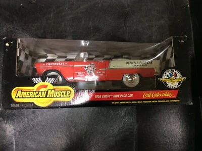 AMERICAN MUSCLE 1955 CHEVY INDY PACE CAR NEW IN BOX 1/18 SCALE - Image 1 of 2