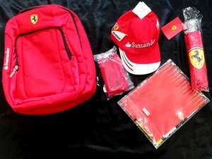 Ferrari set. Backpack, Umbrella, Cap, Glasses Case, Flag. Read full description - Picture 1 of 24