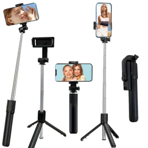 Mini trépied Selfie Stick avec support téléphone télécommande sans fil - Photo 1 sur 12
