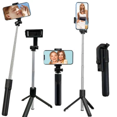 Mini trípode palo selfie con soporte para teléfono remoto inalámbrico Foto 1 de 4