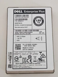 Dell Enterprise Plus HGST 1.92TB SAS 12G SSD Solid State Drive MLC - Photo 1/2