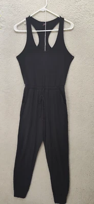 Commando Jumpsuit Womens Medium Sleeveless Racerback Knit Drawstring Pockets - Image 1 of 4