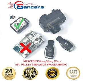MERCEDES W204 W207 W212 BLOQUEO DE DIRECCIÓN ELECTRÓNICO ESL ELIMINAR PROGRAMACIÓN EMULADOR - Imagen 1 de 2