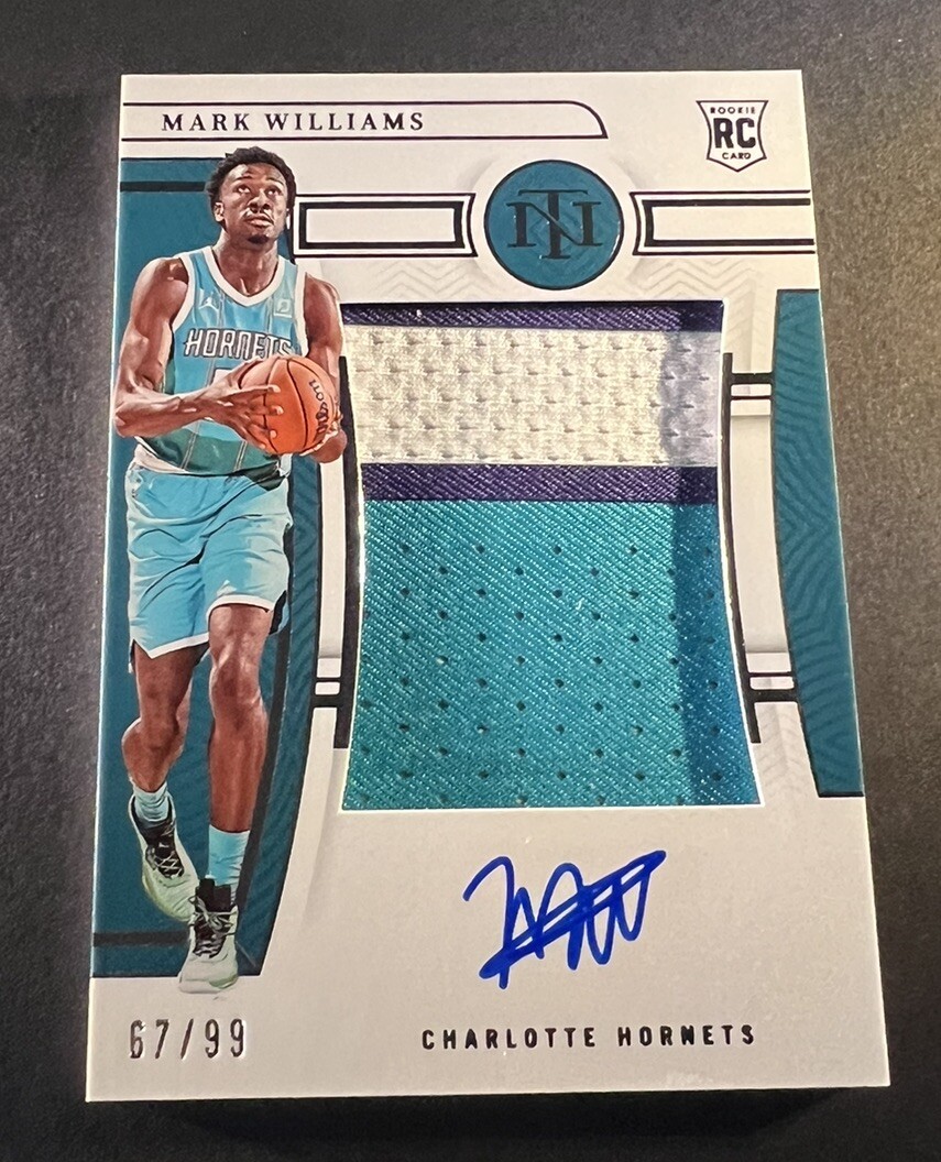 2022-23 NATIONAL TREASURES MARK WILLIAMS #115 ROOKIE PATCH AUTO TRUE RPA /99