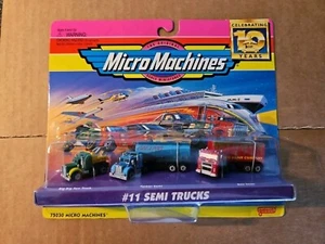 Micro Machines #11 Semi Trucks (Galoob 1996) MOC - Unopened - Afbeelding 1 van 9