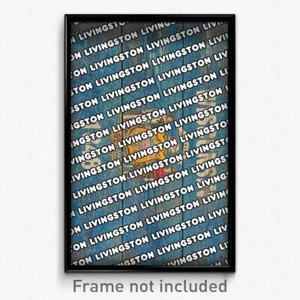 Livingston Wisconsin Poster (WI City Souvenir 11x17 Town Print) - Picture 1 of 1