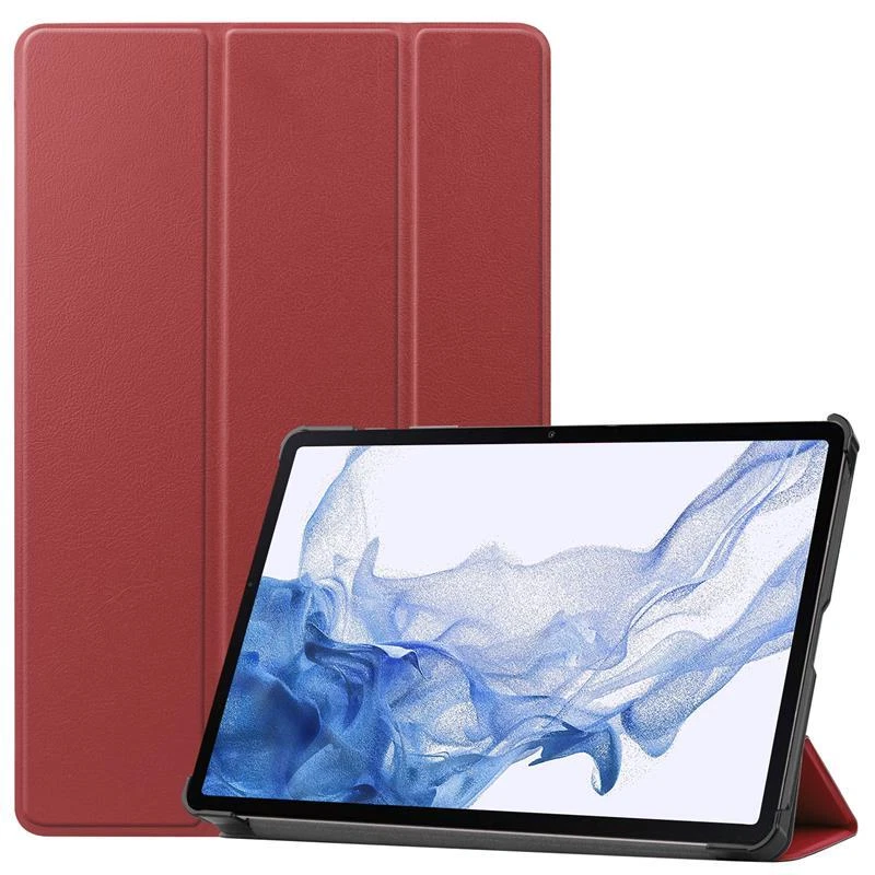 Hybrid Case For Samsung Galaxy Tab S8 S8+ Plus Smart Tablet Leather Stand Cover - Image 1 of 4