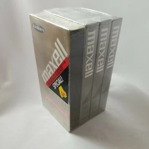 3 MAXELL High Quality GX Silver & 1 HGX-Gold Blank Video Tapes T-120 New Sealed - Picture 1 of 7