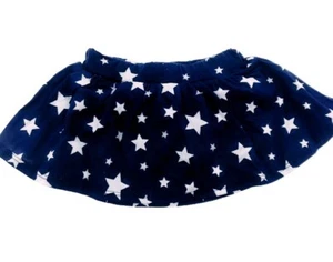 Infants Celebrate Patriotic American 4th Of July Blue W/White Stars Skirt 0-3M - Picture 1 of 5