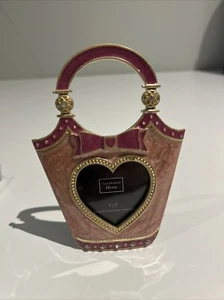 Sheffield Handtasche Bilderrahmen 2x2 rosa/gold Strass - Bild 1 von 2