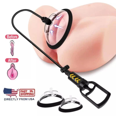 Pussy Pump Nipple Pump Vacuum Vaginal Pump Nipple Suction Cup Sexy Toy Women USA - Image 1 of 4