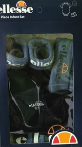 Ellessee Baby 3er Set Body Mütze Schuhe Geschenk Geburt Newborn Gr. 0-3 Monate - Bild 1 von 2