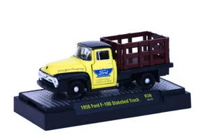 L38 32500 36 M2 MACHINES AUTO TRUCKS 1956 FORD F100 STAKE BED TRUCK 1:64  - Picture 1 of 3