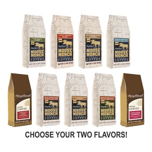 Harry & David, Moose Munch Gourmet Coffee, Café molido surtido, bolsas de 2/12 oz - Imagen 1 de 10