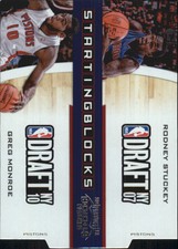 2010-11 Contenders Starting Blocks Die Cuts Silver Card #24 Stuckey/Monroe