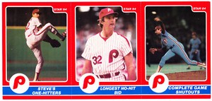1984 Star Co. Steve Carlton Full Panel #19-21 HOF