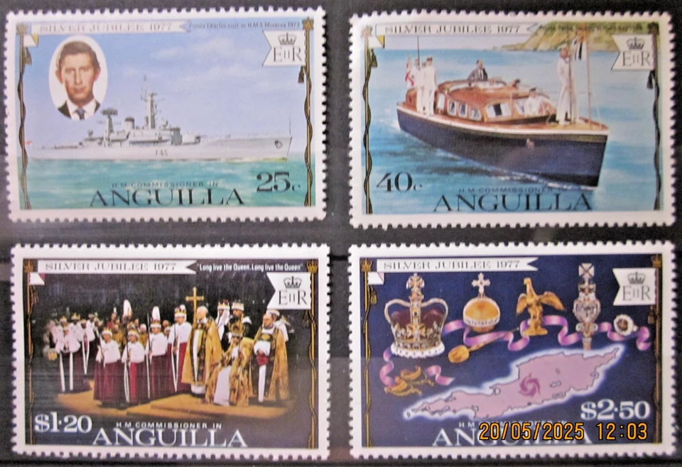 ANGUILLA ~ S.G. 269 - 272 ~ 1977 SILVER JUBILEE STAMPS OMNIBUS ~ MNH #00801 - Image 1 of 1