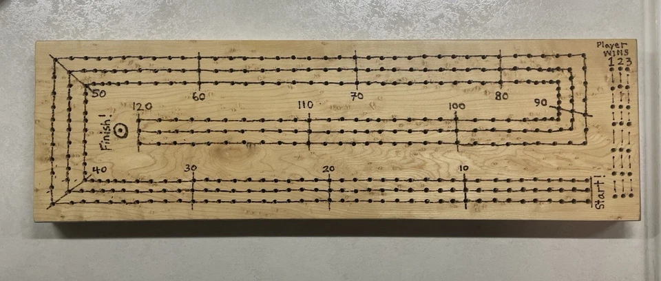 Handmade Cribbage Board - Image 1 of 4