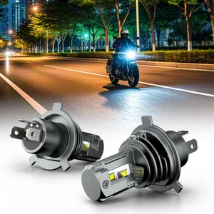 2x H4 HS1 LED Headlight Bulbs 6000K For Yamaha Motorcycle YZF600R YZF750R Bright - Picture 1 of 12