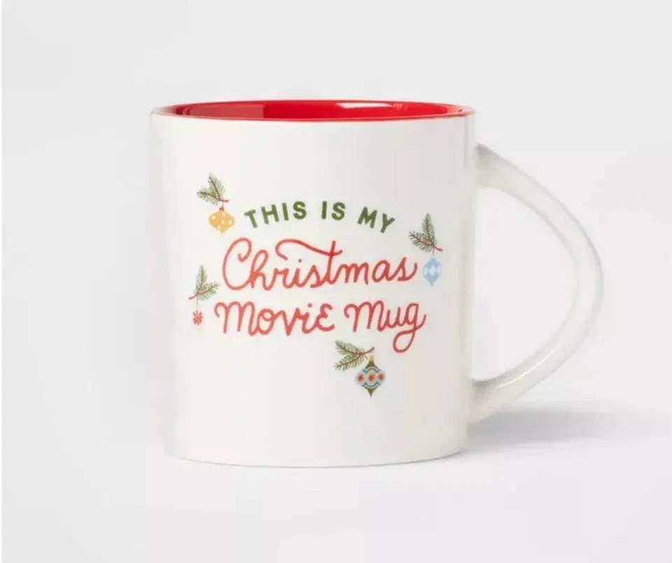 Set Of 2 16oz This is My Christmas Movie Mug Stoneware Coffee Cup Wondershop