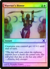 Warrior's Honor FOIL 10th Edition MINT White Common MAGIC MTG CARD ABUGames