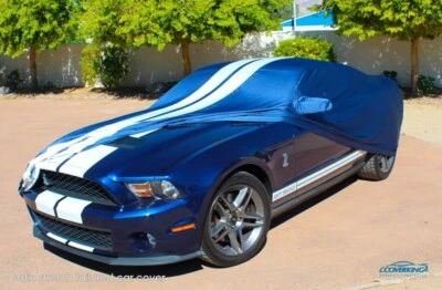 Cubierta de auto personalizada interior elástica satinada cubierta para Ford Mustang Shelby GT500 Foto 1 de 4