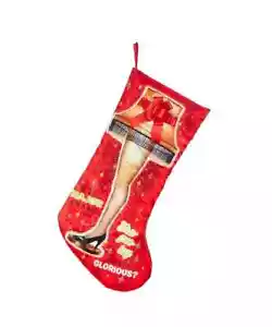 Christmas Story Classic Polyester Red Leg Lamp Even Lights Up Stocking - Picture 1 of 1