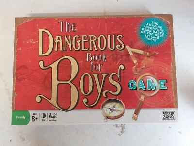 The DANGEROUS Book For BOYS - Board Game By Hasbro Parker 2008 ~ Complete unused - Image 1 of 3