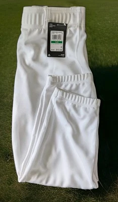 UNDER ARMOUR Boy's/Girl's White T-ball Pants w/Belt Loops - Size YLG - Image 1 of 4
