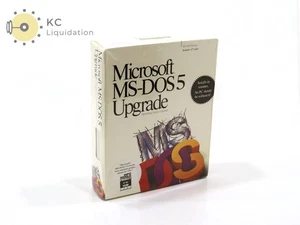 Microsoft MS-DOS 5.0 Upgrade Includes 3.5" Disks - New Sealed - Picture 1 of 4