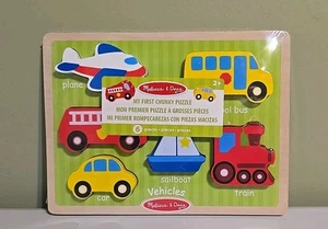 Rompecabezas/vehículos Melissa & Doug My First Chunky - Imagen 1 de 2