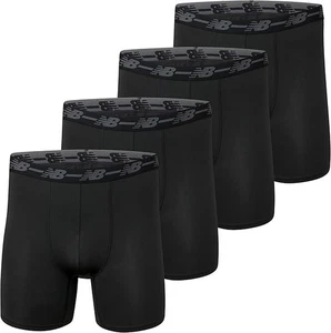Calzoncillos boxer New Balance x 4 pantalones cortos deportivos de rendimiento, talla XL - Imagen 1 de 2