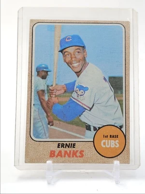 Cubos de béisbol Ernie Banks 1968 Topps #355 Q1518 Foto 1 de 2