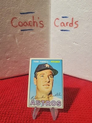 1967 Topps MLB Turk Farrell #190 Houston Astros  - Image 1 of 3