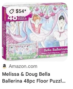 Melissa and Doug-Fairy Tale Castle Floor Puzzle-48 pieces - Picture 1 of 4