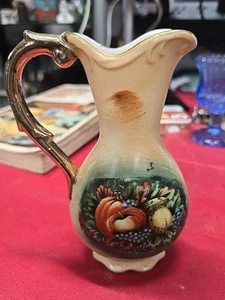 6" Vintage Vase - Fall Themed - Picture 1 of 2