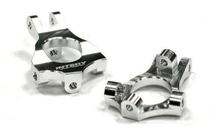 Integy T8225Silver Billet Machined Castor Block For LOSI Ten-T Truggy & SCTE - Picture 1 of 3