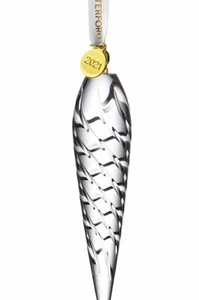 Waterford 2021 Annual Icicle Crystal Christmas Ornament 1059688 Neu mit Box - Bild 1 von 5