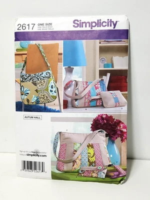 Simplicity 2617 Purses Wallets Bags Sewing Pattern Cut - Image 1 of 3