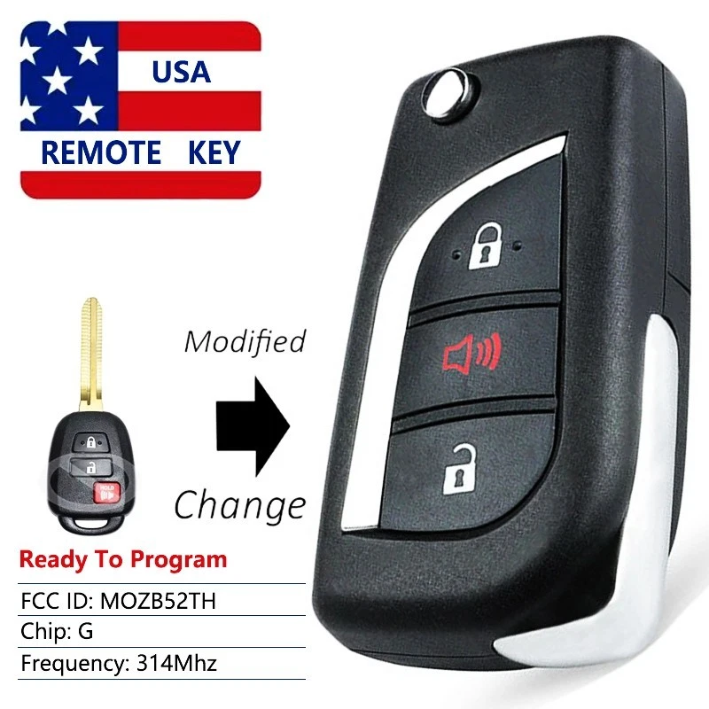 Mando a distancia para Scion tC iQ para Toyota Yaris 2014 2015 2016 MOZB52TH G Chip Foto 1 de 1