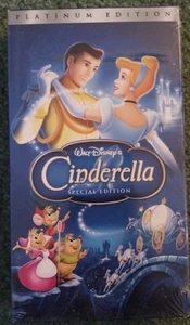 NEW/SEALED CINDERELLA: WALT DISNEY PLATINUM /SPECIAL EDITION VHS TAPE - Picture 1 of 4