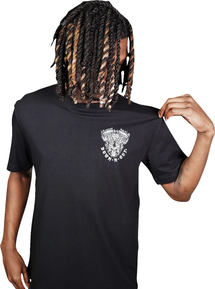 Camiseta LETHAL THREAT DT10046M Down-N-Out Shove It - Negra - Mediana Foto 1 de 2