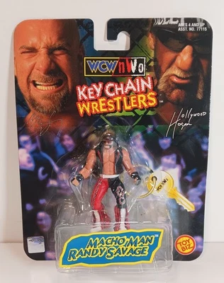 RANDY SAVAGE Macho Man 1998 Keychain Professional Wrestling WCW-NWO - Image 1 of 4
