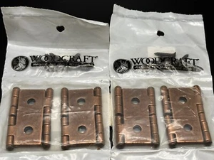 WOODCRAFT Double Acting Folding Screen Hinge For 3/4" Panel Bronze New Old Stock - Foto 1 di 8