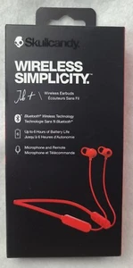 Skullcandy Jib + red Wireless In-Ear Headphones with inline mic & remote. New. - Picture 1 of 6